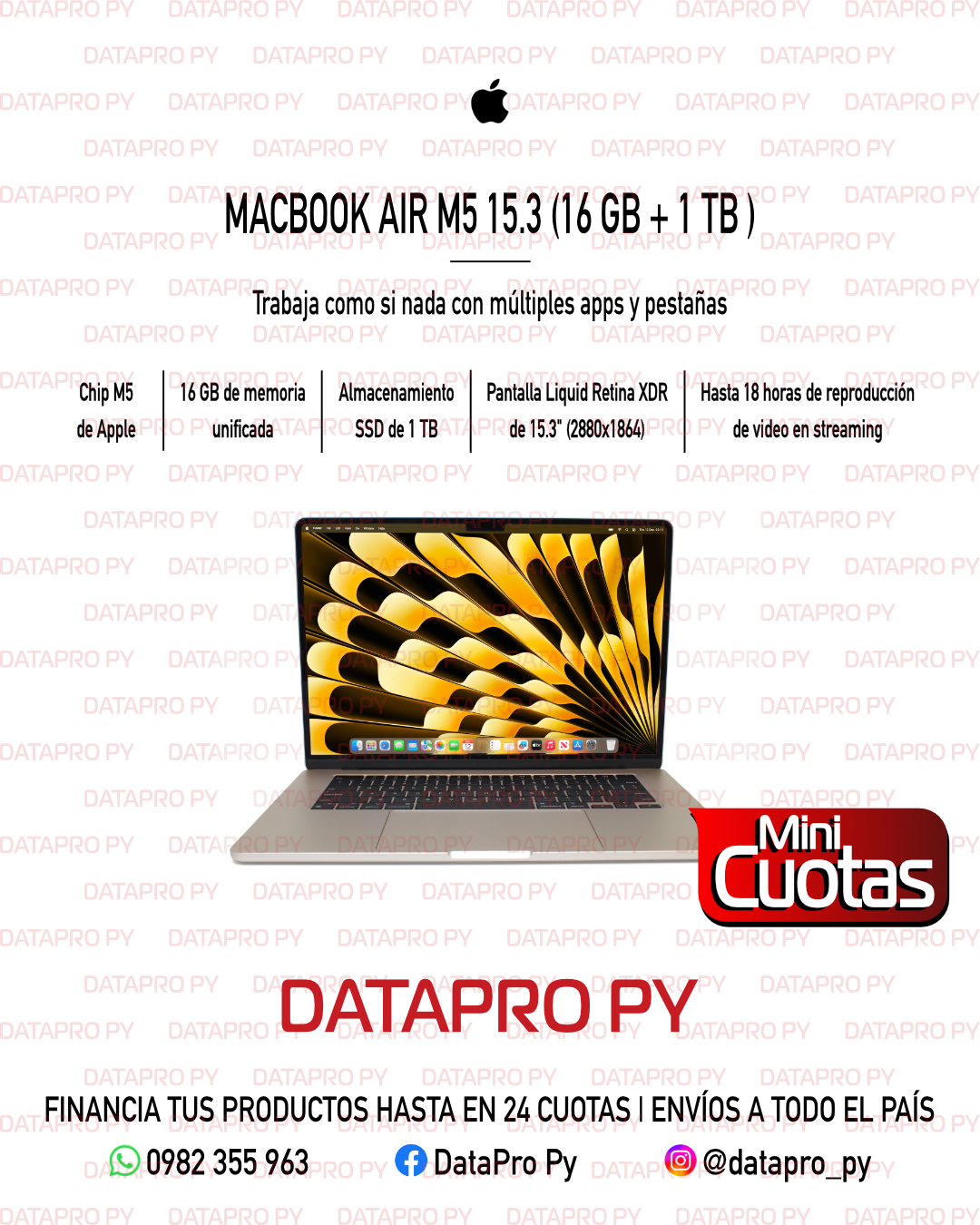 MacBook Air M5 15.3” (16 GB + 1 TB)